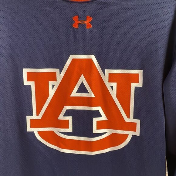 Under Armour Heatgear Univ of Auburn Long Sleeve Loose Fit Jersey Small Alabama - Picture 3 of 7